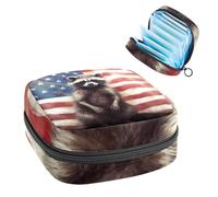 Borsa per il ciclo mestruale per ragazze donne signore, Independence Day Bomber-350 sacchetti per lo smaltimento degli assorbenti igienici, grande capacità con cerniera