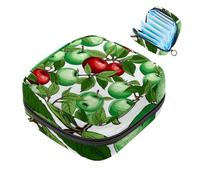 Borsa per il ciclo mestruale per ragazze donne signore, Red Fruit-812 sacchetti per lo smaltimento dei tovaglioli igienici, grande capacità con cerniera