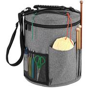 Borsa per il filo, organizzatore di filati di capacità con sacchetto di stoccaggio del filato a più taskt, borsa a maglia portatile per uncinetto, filati, progetti di trasporto, ganci all'un