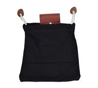 Borsa per il foraggiamento, Borsa per il foraggiamento in tela cerata Marsupio in pelle Borse per funghi Zaino Bushcraft Pieghevole in pelle PU Borsa per la raccolta della frutta (Black)