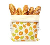 Borsa per il pane in d' | Grande capacità Riutilizzabile Facile da Pulire, Sacchetti per la conservazione del pane | Per Cibo Frutta Torte Congelatore Cucina Fornaio Caffetteria, Limone, Patrz