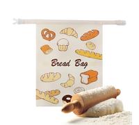 Borsa per il pane in d' | Grande capacità Riutilizzabile Facile da Pulire, Sacchetti per la conservazione del pane | Per Cibo Frutta Torte Congelatore Cucina Fornaio Caffetteria, Pane, Patrz