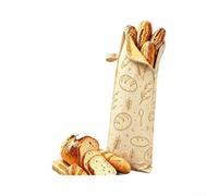 Borsa per il pane in lino biologico stile cotone con cera d'api per la conservazione della lievito naturale - Eco Friendly 17x70cm