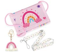 Borsa Per Il Petto Arcobaleno Per Bambini (Con Corda), Portachiavi E Portamonete, Regalo Per Natale Compleanno Laurea, Adatto A Ragazze