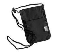 Borsa per il petto con protezione RFID, anti furto, unisex, borsa da viaggio, borsa per il passaporto, morbida, piccola borsa a tracolla per passaporto, carte di credito e smartphone, Nero , Antifurto
