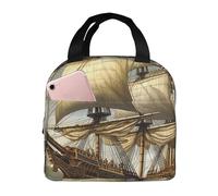 Borsa per il pranzo a forma di nave Age of Discovery, borsa per il pranzo a prova di perdite, borsa termica isolata per picnic e viaggi