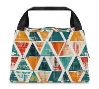 Borsa per il pranzo a forma di triangolo colorata per donne e uomini, riutilizzabile, borsa termica per il pranzo, grande capacità, contenitore per il pranzo, per lavoro, ufficio, picnic, viaggi