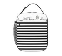 Borsa per il pranzo alla moda con stampa di simpatici animali da fattoria pratica borsa termica per pasto tote pesca scuola uffici spiagge