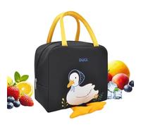 Borsa Per Il Pranzo - Borsa Tote Termica Piccola Gialla Fredda E Cal | Simpatica Borsa Da Picnic Riutilizzabile Calda O Fredda Dal Design A Forma Di | Borsa Per Il Pranzo Da Donna | Per Lav