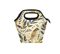 Borsa per il pranzo borse per il pranzo con manico curvo per ragazzi borsa termica resistente all'acqua per ufficio college quaglia stock vacanza scandinava