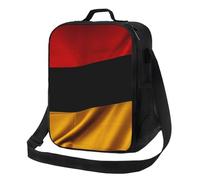 Borsa per il pranzo con bandiera della Germania, per donne e uomini, riutilizzabile, isolata, a prova di perdite, con tracolla regolabile, graziosa borsa per il pranzo per adulti