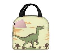 Borsa per il pranzo con dinosauro per le donne riutilizzabile Lunch Box isolato Cooler Lunchbox Portatile Lunch Tote Bag per gli uomini Grande Capacità Contenitore per il pranzo per il lavoro Picnic