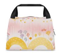 Borsa per il pranzo con diversi arcobaleni, per donne e uomini, riutilizzabile, borsa termica per il pranzo, grande capacità, contenitore per il pranzo, per lavoro, ufficio, picnic, viaggi