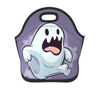 Borsa per il pranzo con fantasma dei cartoni animati per donne e uomini, riutilizzabile, borsa termica per il pranzo, grande capacità, contenitore per il pranzo, per lavoro, ufficio, picnic, viaggi