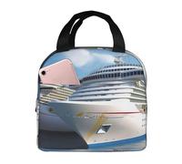 Borsa per il pranzo con nave da crociera per le donne riutilizzabile Lunch Box isolato Cooler Lunchbox Borsa portatile per il pranzo per gli uomini Contenitore per il pranzo di grande capacità per il