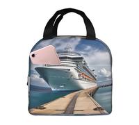 Borsa per il pranzo con nave da crociera per le donne riutilizzabile Lunch Box isolato Cooler Lunchbox Borsa portatile per il pranzo per gli uomini Contenitore per il pranzo di grande capacità per il
