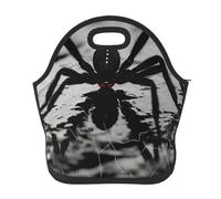 Borsa per il pranzo con ragno nero per donne e uomini, riutilizzabile, borsa termica per il pranzo, grande capacità, contenitore per il pranzo, per lavoro, ufficio, picnic, viaggi