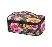 Borsa per il pranzo con rose colorate di grande capacità Tote Bag Lunch Boxes per adulti Mini Cooler Thermal Pasto Tote resistente all'acqua