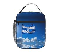 Borsa per il pranzo con stampa bandiera dell'Honduras blu per ufficio, lavoro, picnic, borsa per il pranzo riutilizzabile per adulti