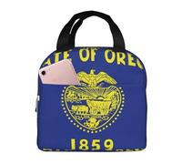 Borsa per il pranzo con stampa della mappa dello stato dell'Oregon, borsa per il pranzo da donna, borsa per il pranzo isolata a tenuta stagna, borsa per il pranzo per adulti