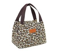Borsa Per Il Pranzo Con Stampa Leopardata Da 1 Pezzo, Borsa Per Il Pranzo Alla Moda, Borsa Per Il Pranzo Da Donna, Borsa Portatile, Borsa Grande