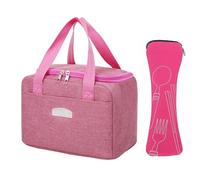 Borsa Per Il Pranzo Da 1 Pezzo E Borsa Per Le Posate Da 1 Pezzo, Borsa Per Il Pranzo Isolata, Borsa Per Il Pranzo Impermeabile E Resistente, Borsa Per Il Pranzo Di Grande Capacità
