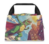 Borsa per il pranzo da combattimento in stile fumetto per donne e uomini, riutilizzabile, borsa termica per il pranzo, grande capacità, contenitore per il pranzo, per lavoro, ufficio, picnic, viaggi