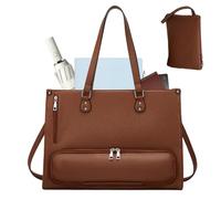 Borsa per il pranzo da donna grande capacità borsa in PU | Borsa da lavoro professionale da donna per telefono, tablet, libro, bevande, cibo, scuola media, scuola