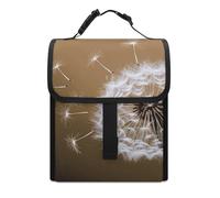 Borsa per il pranzo da donna in vetro soffiato con dente di leone Blossom Lunch Box da uomo riutilizzabile isolata borsa per il pranzo per lavoro, viaggi all'aperto