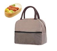 Borsa per il pranzo da donna, isolata, portatile, con tasca in rete a righe, per adulti, per uomini, adulti, bambini, ufficio, scuola, viaggi, campeggio, picnic, cibo, snack e frutta