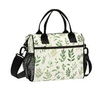 Borsa per il pranzo da uomo, borsa termica per il pranzo, grande borsa da lavoro, erbe aromatiche, giallo chiaro, a prova di perdite, per ufficio, viaggio, borsa per il pranzo M