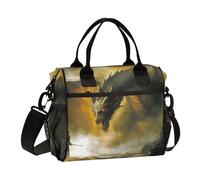 Borsa per il pranzo da uomo, borsa termica per il pranzo, grande, da lavoro, draghi guerra, a prova di perdite, per ufficio, viaggio, borsa per il pranzo M