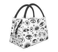 Borsa per il pranzo degli occhi Borsa per l'isolamento e la refrigerazione del film di alluminio portatile ad alta capacità Confezione multifunzionale con cerniera per l'ufficio scolastico