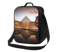 Borsa per il pranzo del Museo del Louvre di Parigi per donne e uomini adulti Scatola termica per il pranzo riutilizzabile a prova di perdite Borsa per il pranzo di grande capacità Contenitore per il
