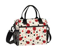 Borsa per il pranzo grande e morbida con tracolla per adulti, elegante e strutturata, con motivo a sette stelle, da donna, ufficio di famiglia