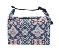 Borsa per il pranzo in stile marocchino con motivi floreali per ragazzi con manici borsa per cibo per famiglia per viaggi all'aperto