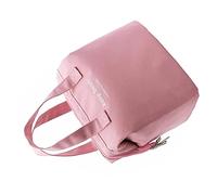 Borsa per il Pranzo Isolata in Tessuto Oxford Impermeabile Piccola Borsa per il Pranzo Portatile per Spostamenti con Doppi Manici 9,1x5,5x9,4 Pollici (PINK)