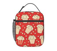 Borsa per il Pranzo Isolata Movie Classic Popcorn a Prova di Perdite Borsa per Pranzo Portatile Borsetta Termica per Spiaggia Viaggi Lavoro