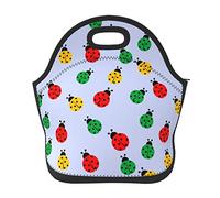 Borsa per il pranzo Ladybug Borsa per il pranzo termica isolata in neoprene Impermeabile e resistente con cerniera per borsa da pranzo da viaggio per picnic per bambini