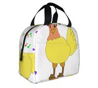 Borsa per il pranzo multifunzionale con gallina cantante, design elegante e grande capacità, per lavoro, scuola e attività all'aperto