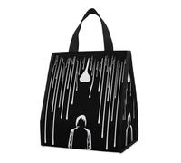 Borsa per il pranzo per donne e uomini, graziosa scatola termica per il pranzo, riutilizzabile, portatile, per persone sotto la pioggia, borsa tote per lavoro, ufficio, viaggi