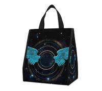 Borsa per il pranzo per donne e uomini, graziosa scatola termica per il pranzo, riutilizzabile, portatile, con belle ali, borsa per il pranzo, per lavoro, ufficio, viaggi