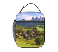 Borsa per il pranzo per donne e uomini, riutilizzabile, isolata, borsa da pranzo, villaggio, scenica, a tenuta stagna, portatile, contenitore per il pranzo per picnic e viaggi