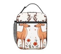 Borsa per il pranzo per donne e uomini riutilizzabile isolata borsa per il pranzo due alci a tenuta stagna borsa termica portatile contenitore per il pranzo per picnic viaggio