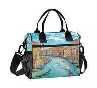 Borsa per il pranzo per gli uomini Lunch Box Cooler Borsa per il pranzo Grande Canale di Lavoro Venezia Italia a prova di perdite Ufficio Travel Pack Lunch Bag M