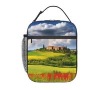 Borsa per il pranzo per le donne e gli uomini riutilizzabile isolata Lunch Tote Bag Toscana primavera a tenuta stagna borsa termica portatile contenitore per il pranzo per picnic viaggio
