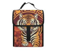 Borsa per il pranzo per le donne, la prosperità nell'anno della tigre, borsa per il pranzo da uomo, riutilizzabile, isolata, per lavoro, viaggi all'aperto