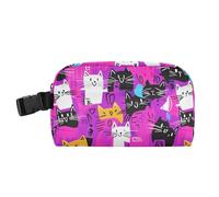 Borsa per il pranzo per ragazze, resistente all'acqua, isolata, mantiene il cibo caldo scatola più fresca per scuola, ufficio, campeggio, picnic, pesca, punk, gatti, colorato cartone animato