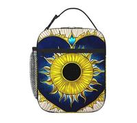 Borsa per il pranzo portatile con stampa di cuore e sole, mantiene caldo/freddo, riutilizzabile, borsa per il pranzo per lavoro, picnic o viaggi