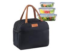 Borsa per il pranzo portatile impermeabile e isotermica | Borsa per il pranzo facile da donna al chiuso, all'aperto, ufficio, scuola, dormitorio, pic-nic, navetta e campeggio